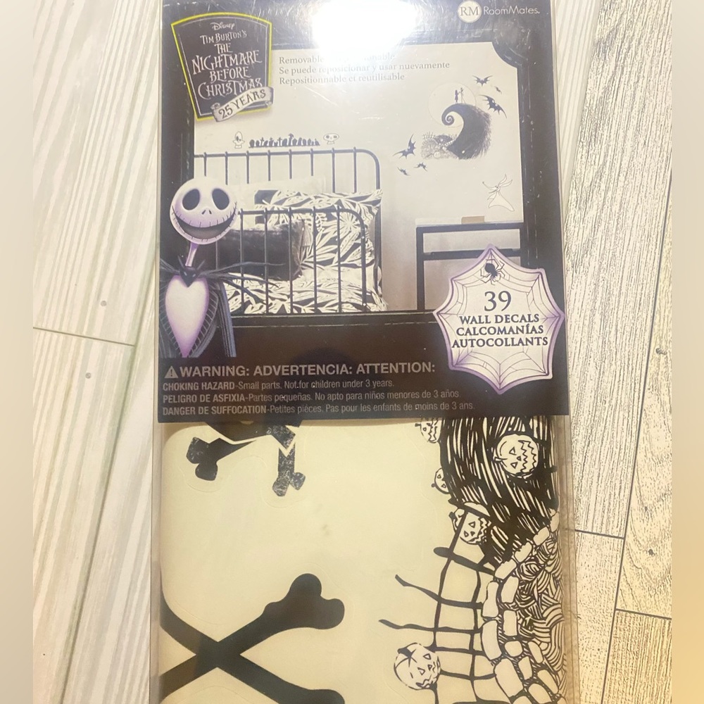 NWT Nightmare Before Christmas wall decals